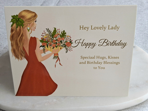 Verjaardagskaart - Hey Lovey Lady